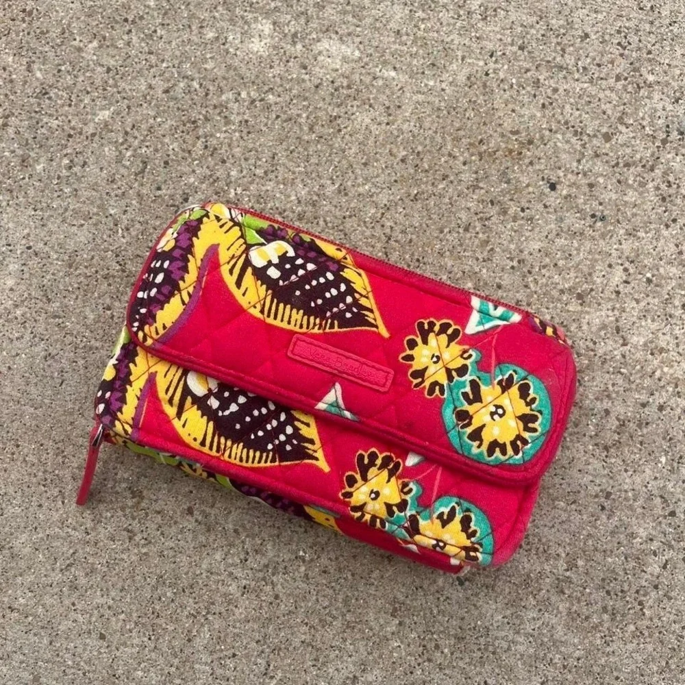 Vera Bradley‎ RFID Wallet Clutch Zip Around Floral Quilted - Picture 2 of 5